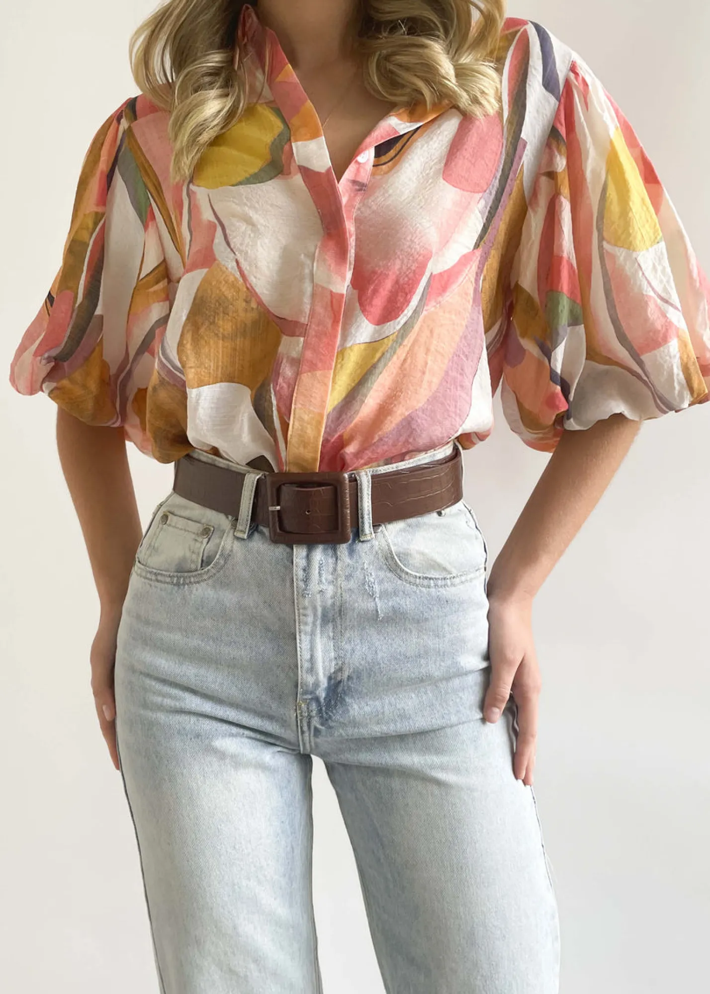 Women Gingham & Heels Blouses>Kenyon Blouse