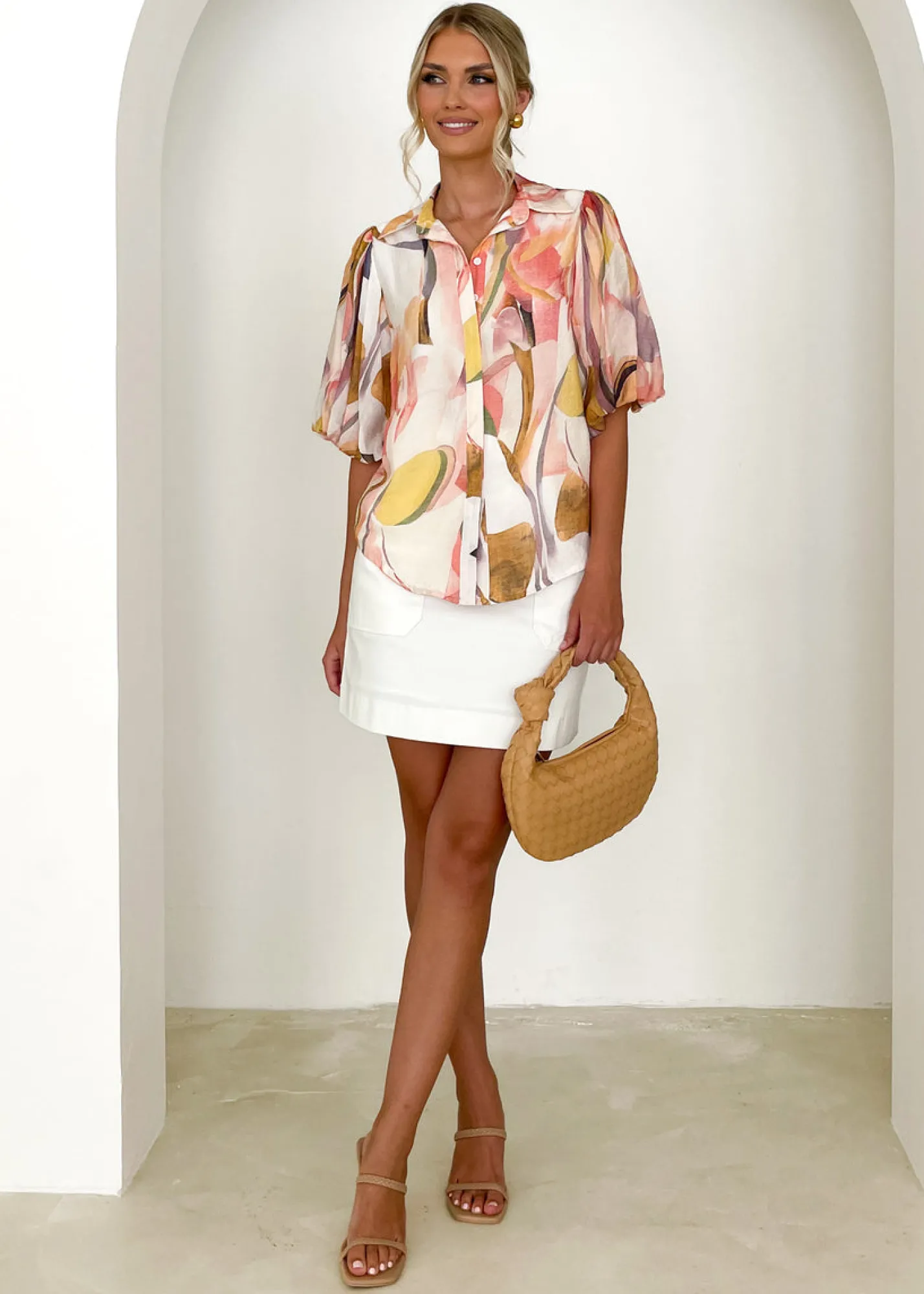 Women Gingham & Heels Blouses>Kenyon Blouse
