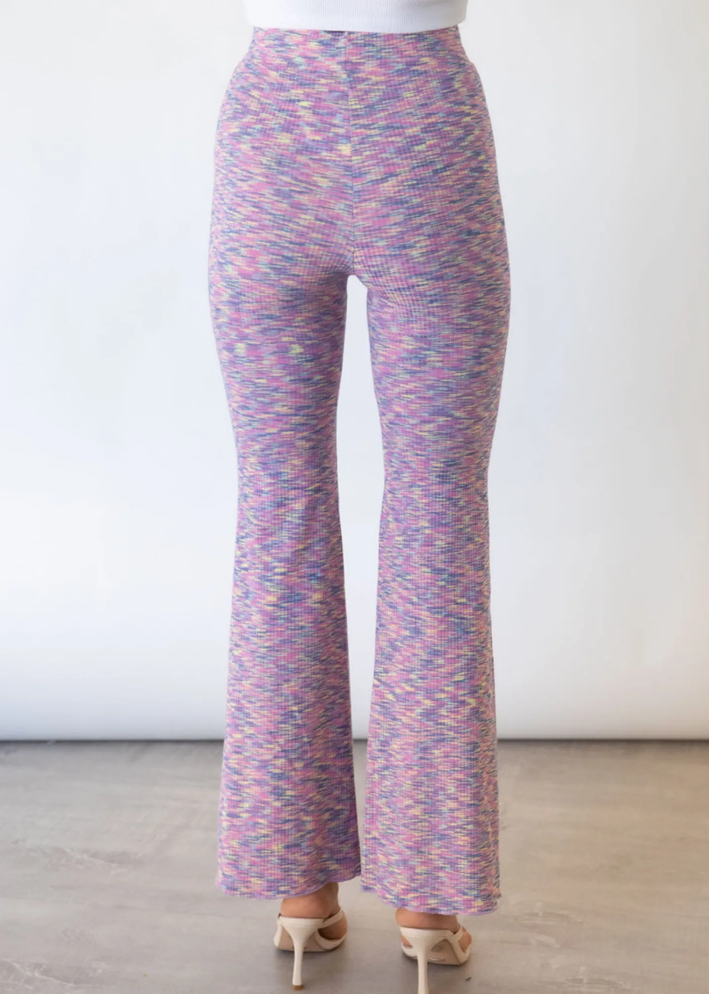 Women Gingham & Heels Pants>Kiah Knit Flare Pants