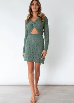 Women Gingham & Heels Knit Dresses><noscript><img width=