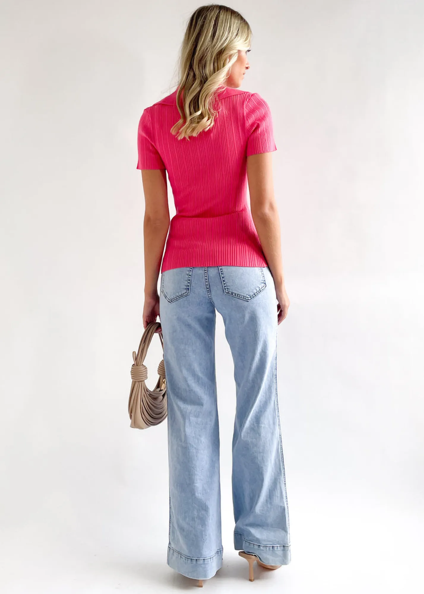 Women Gingham & Heels Basic Tops>Kiella Knit Top