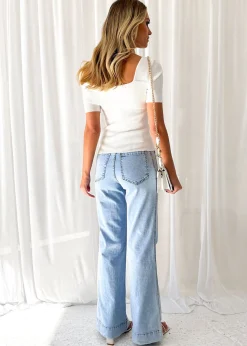 Women Gingham & Heels Basic Tops><noscript><img width=