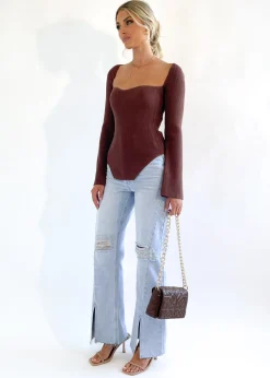 Women Gingham & Heels Knit Tops><noscript><img width=