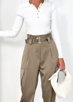 Women Gingham & Heels Pants><noscript><img width=