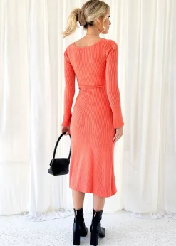 Women Gingham & Heels Knit Dresses><noscript><img width=