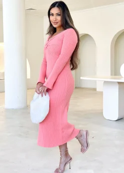 Women Gingham & Heels Knit Dresses><noscript><img width=