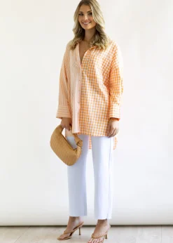 Women Gingham & Heels Shirts><noscript><img width=