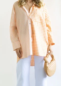 Women Gingham & Heels Shirts><noscript><img width=