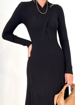 Women Gingham & Heels Knit Dresses><noscript><img width=