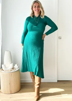 Women Gingham & Heels Knit Dresses><noscript><img width=
