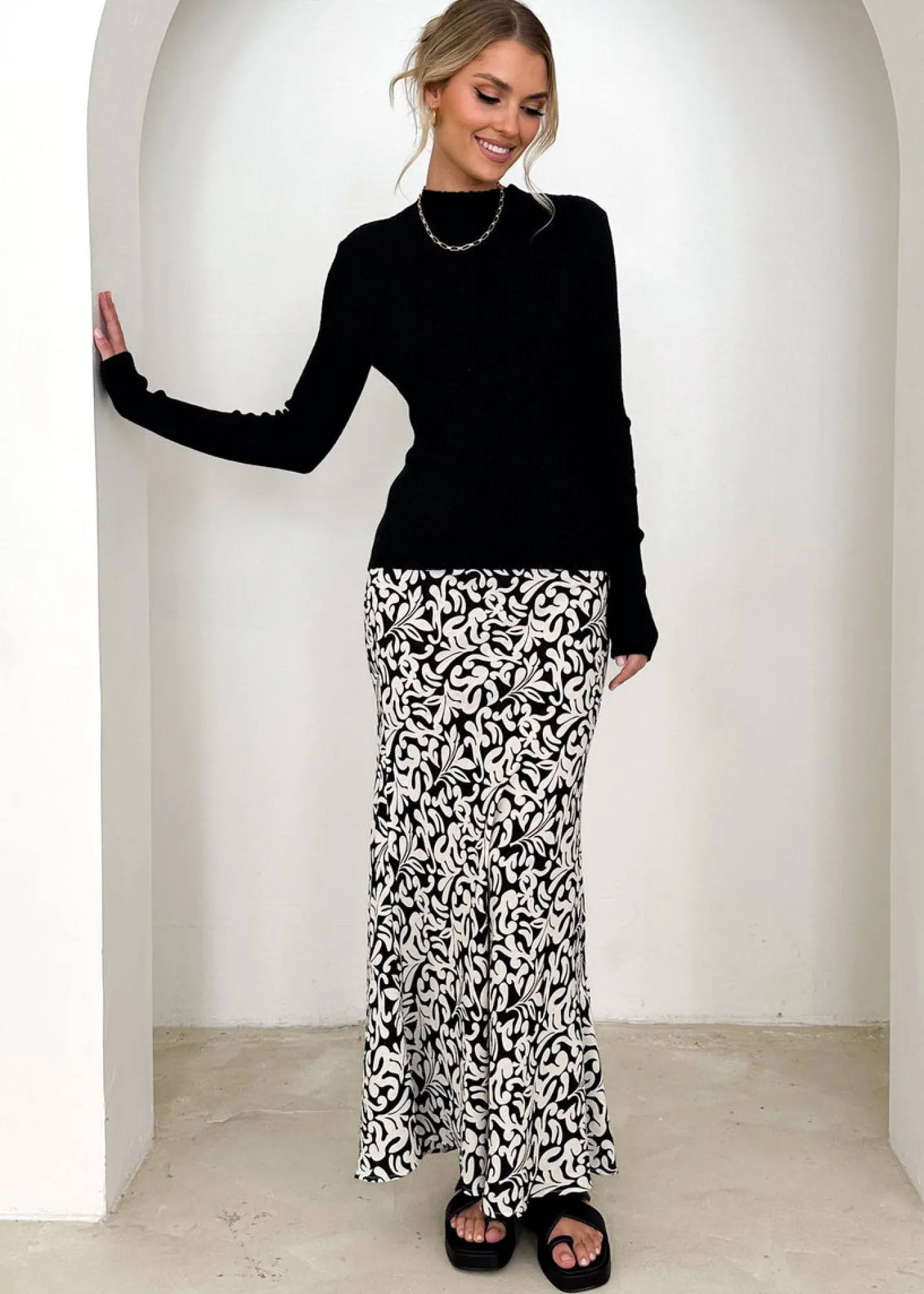 Women Gingham & Heels Knit Tops>Lanara Knit Top