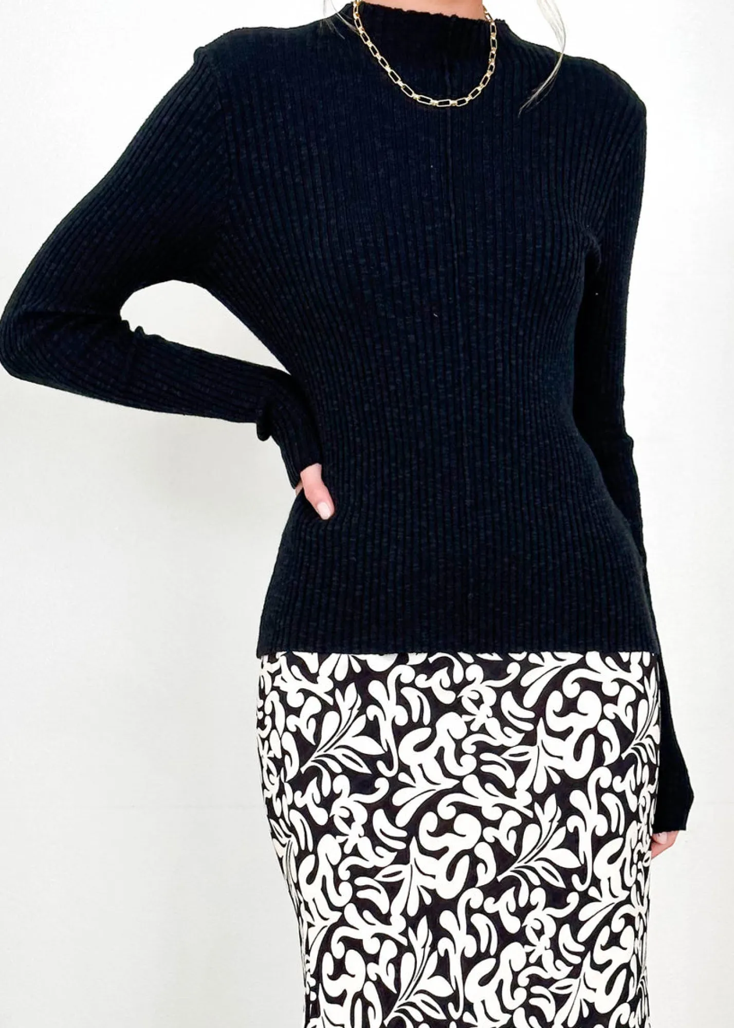 Women Gingham & Heels Knit Tops>Lanara Knit Top