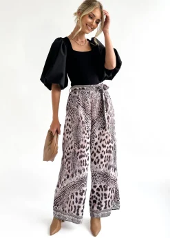 Women Gingham & Heels Pants>Larena Wide Leg Pants