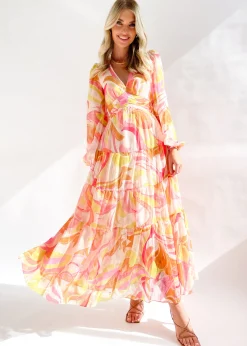 Women Gingham & Heels Maxi><noscript><img width=