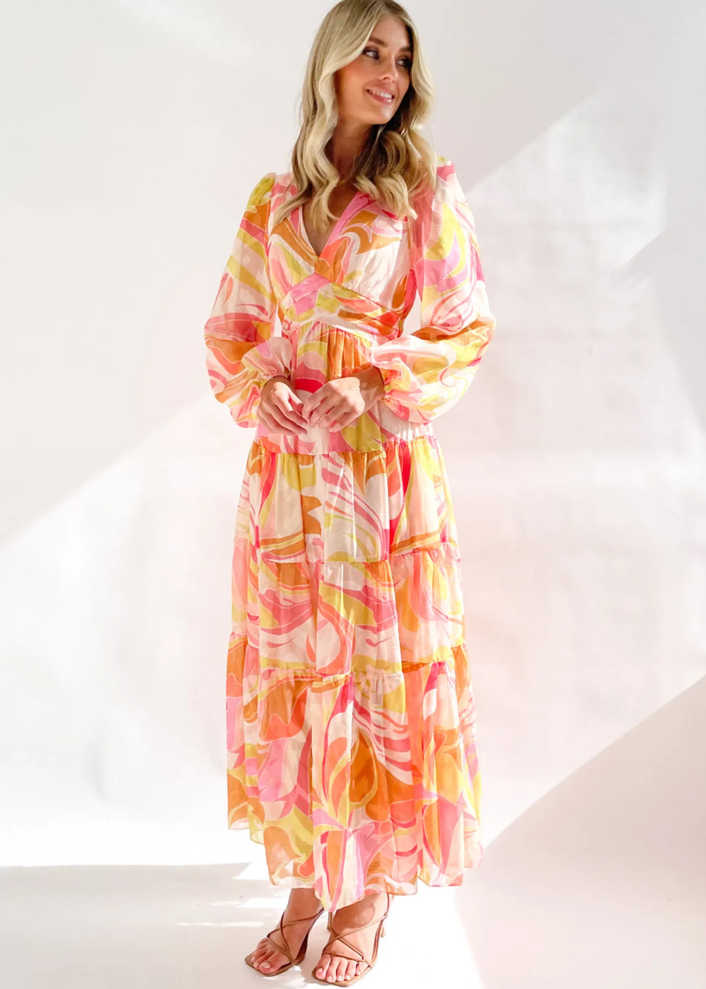 Women Gingham & Heels Maxi>Larosse Maxi Dress
