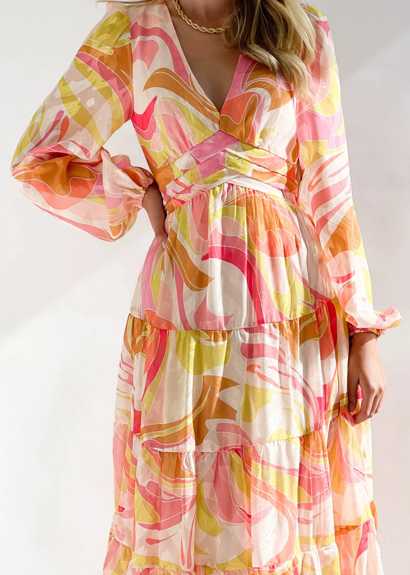 Women Gingham & Heels Maxi>Larosse Maxi Dress