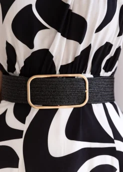 Women Gingham & Heels Belts>Leah Stretch Belt