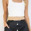 Women Gingham & Heels Belts>Leah Stretch Belt