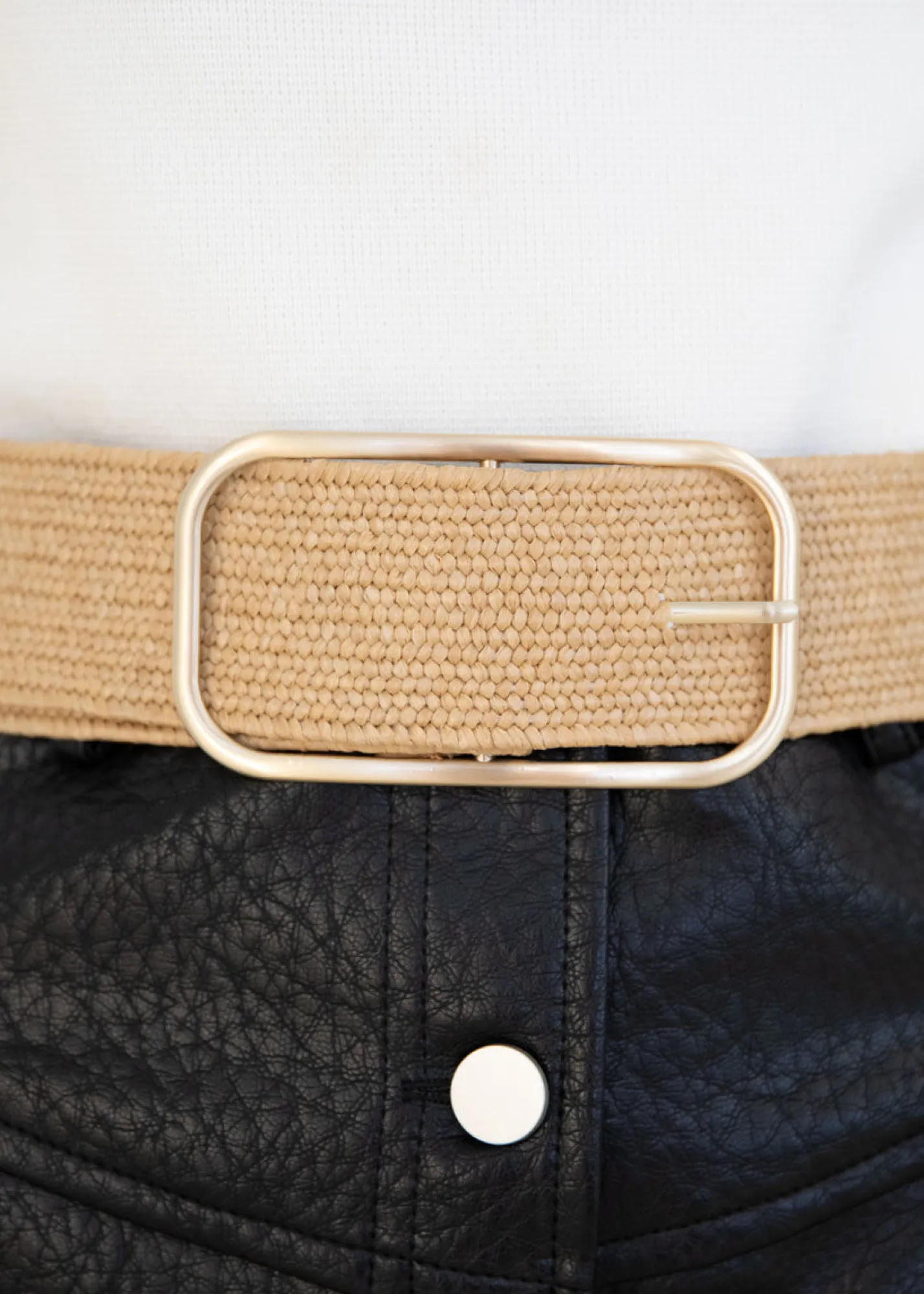 Women Gingham & Heels Belts>Leah Stretch Belt