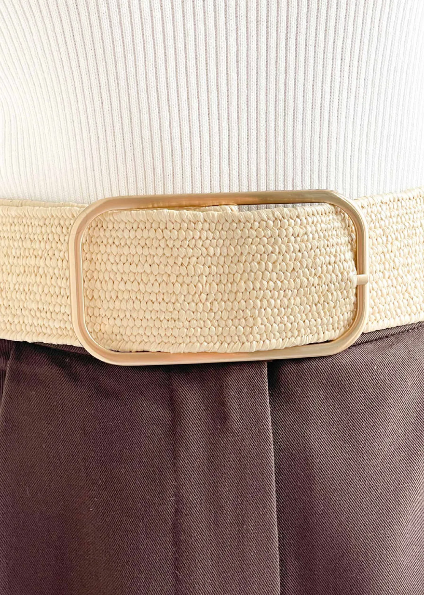 Women Gingham & Heels Belts>Leah Stretch Belt