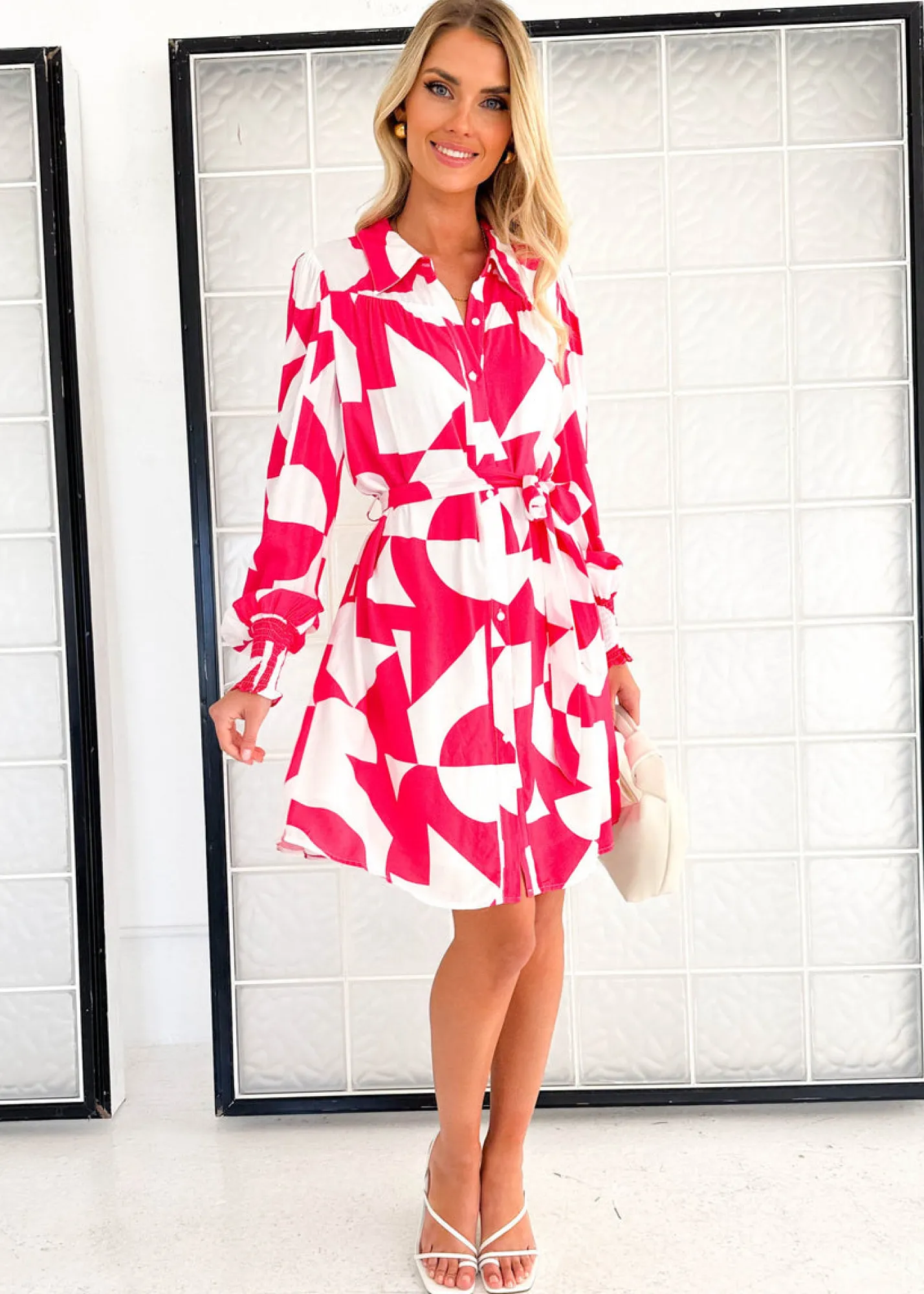 Women Gingham & Heels Short>Leanne Dress