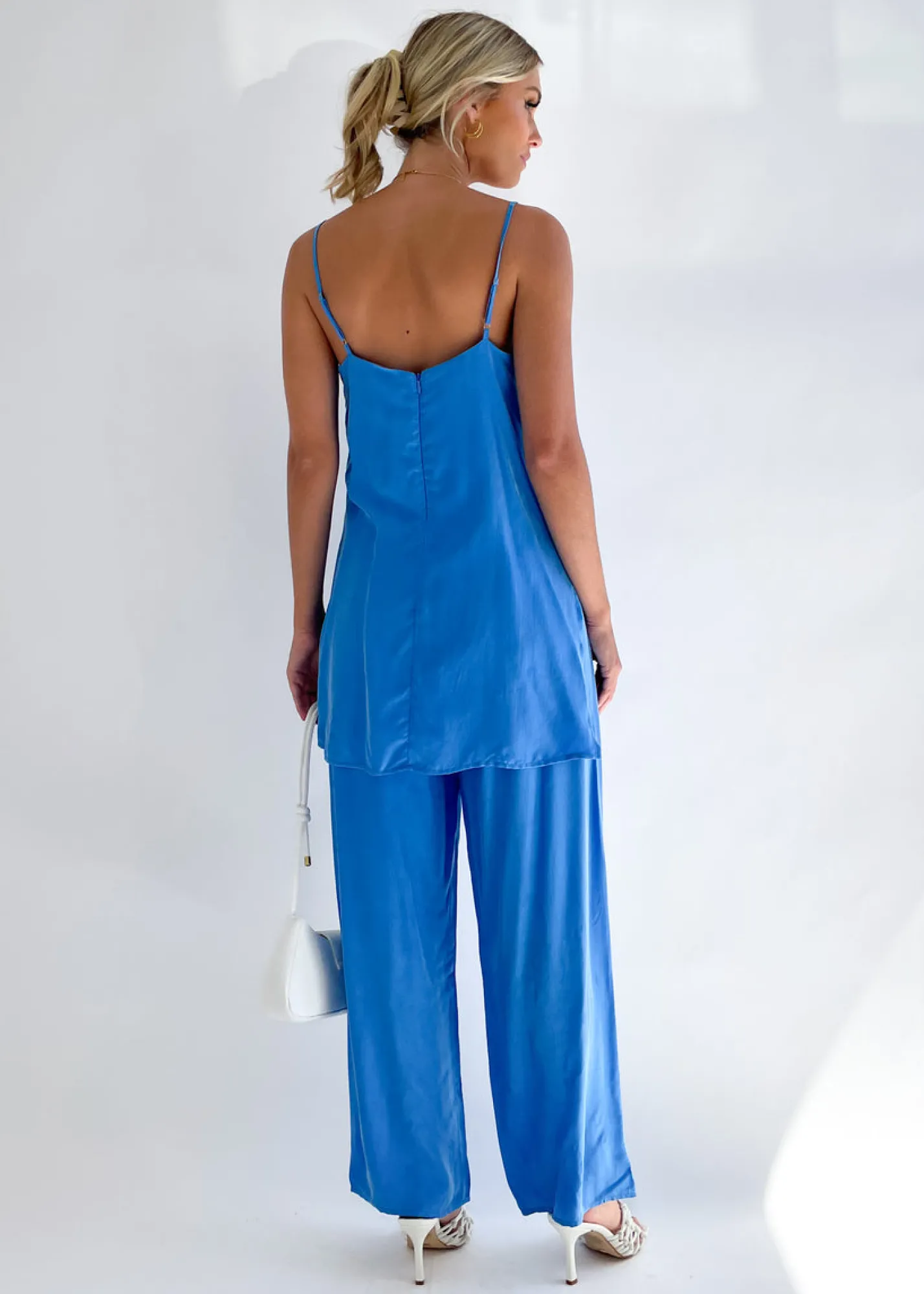 Women Gingham & Heels Sets>Leilyn Cupro Tunic Top