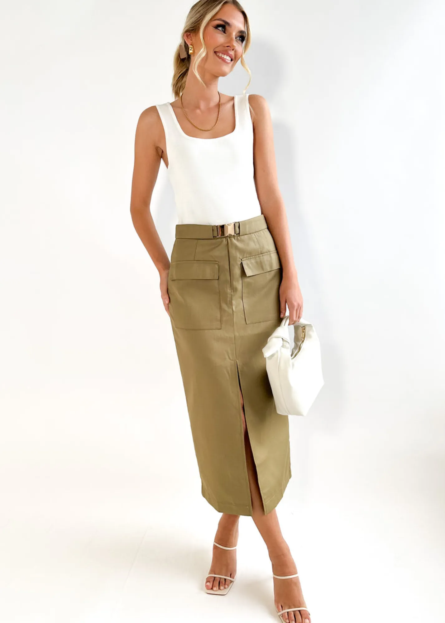 Women Gingham & Heels Skirts>Lexus Midi Skirt