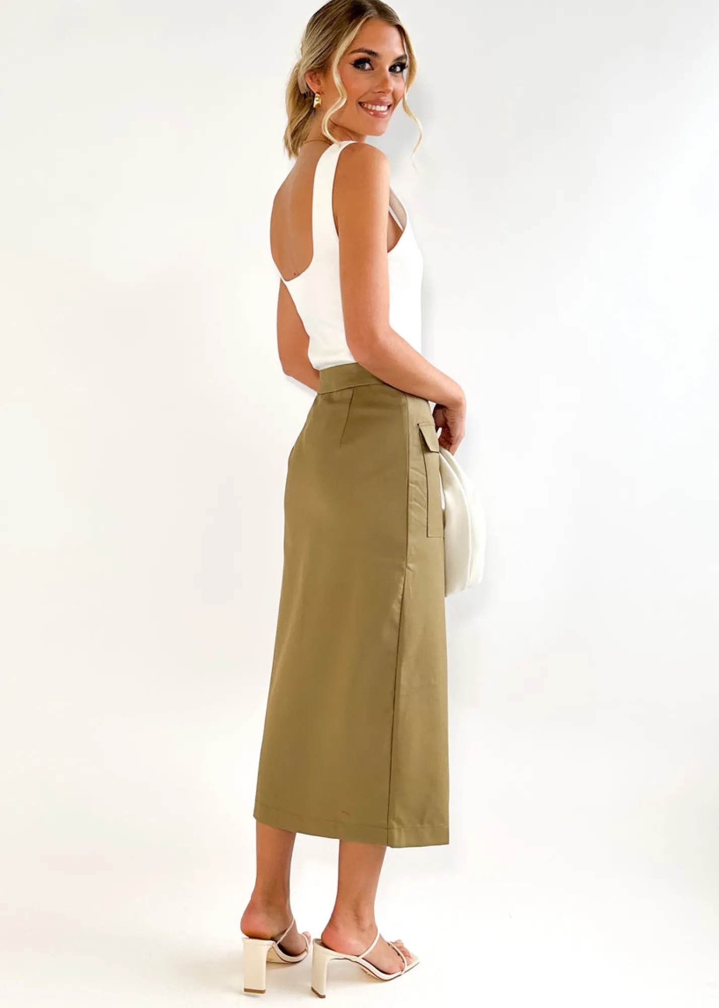 Women Gingham & Heels Skirts>Lexus Midi Skirt