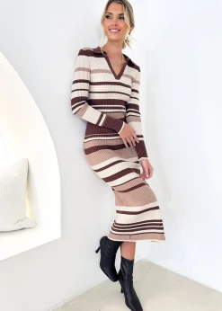 Women Gingham & Heels Knit Dresses>Libbey Knit Midi Dress