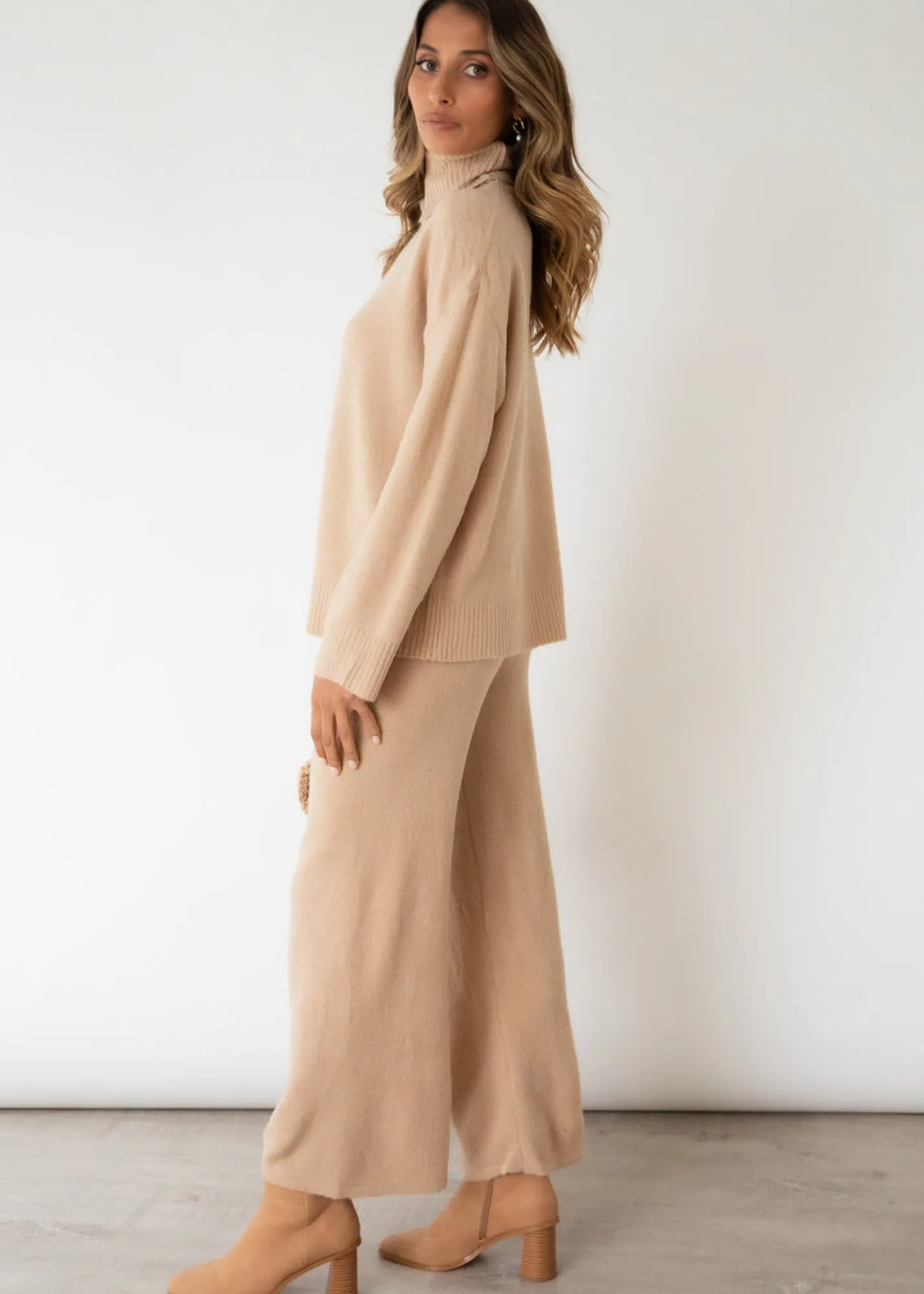 Women Gingham & Heels Knit Bottoms>Lilou Knit Set