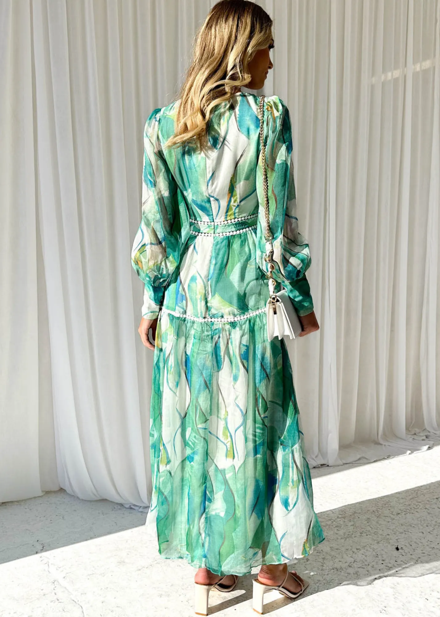 Women Gingham & Heels Maxi>Linley Maxi Dress