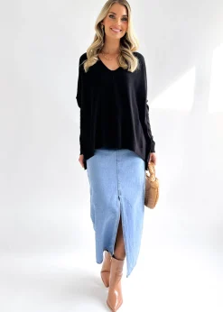 Women Gingham & Heels Basic Tops>Liotta Knit Top