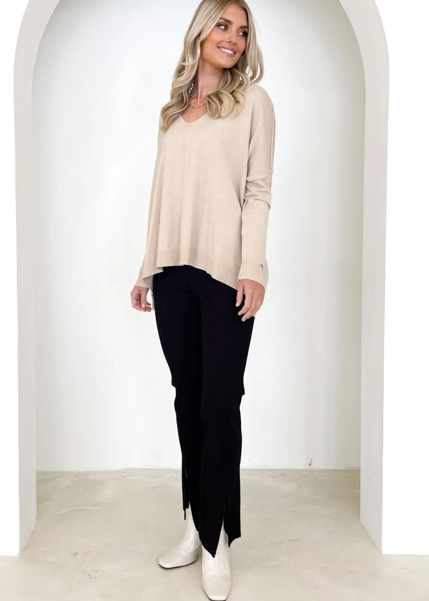 Women Gingham & Heels Knit Tops>Liotta Knit Top