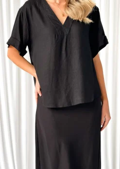 Women Gingham & Heels Basic Tops><noscript><img width=