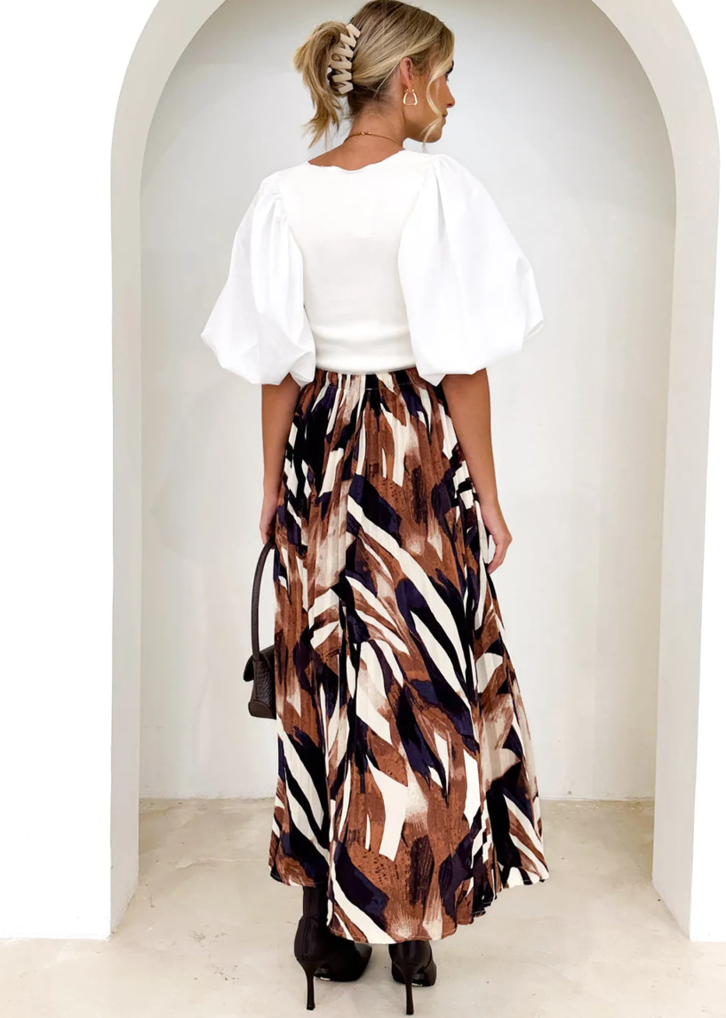 Women Gingham & Heels Skirts>Livvy Midi Skirt