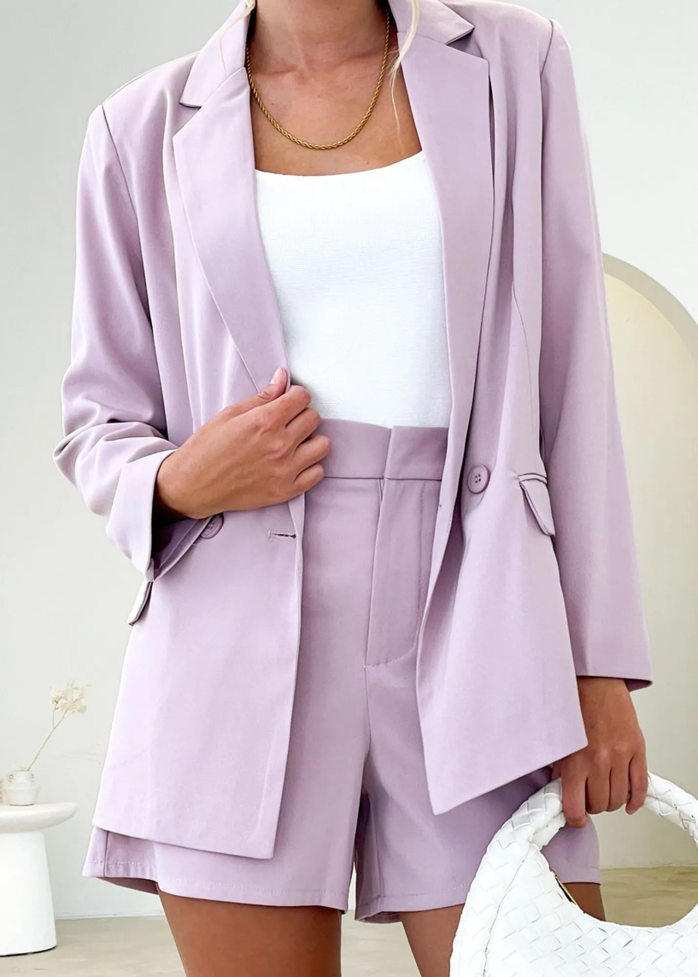 Women Gingham & Heels Sets>Lopez Blazer