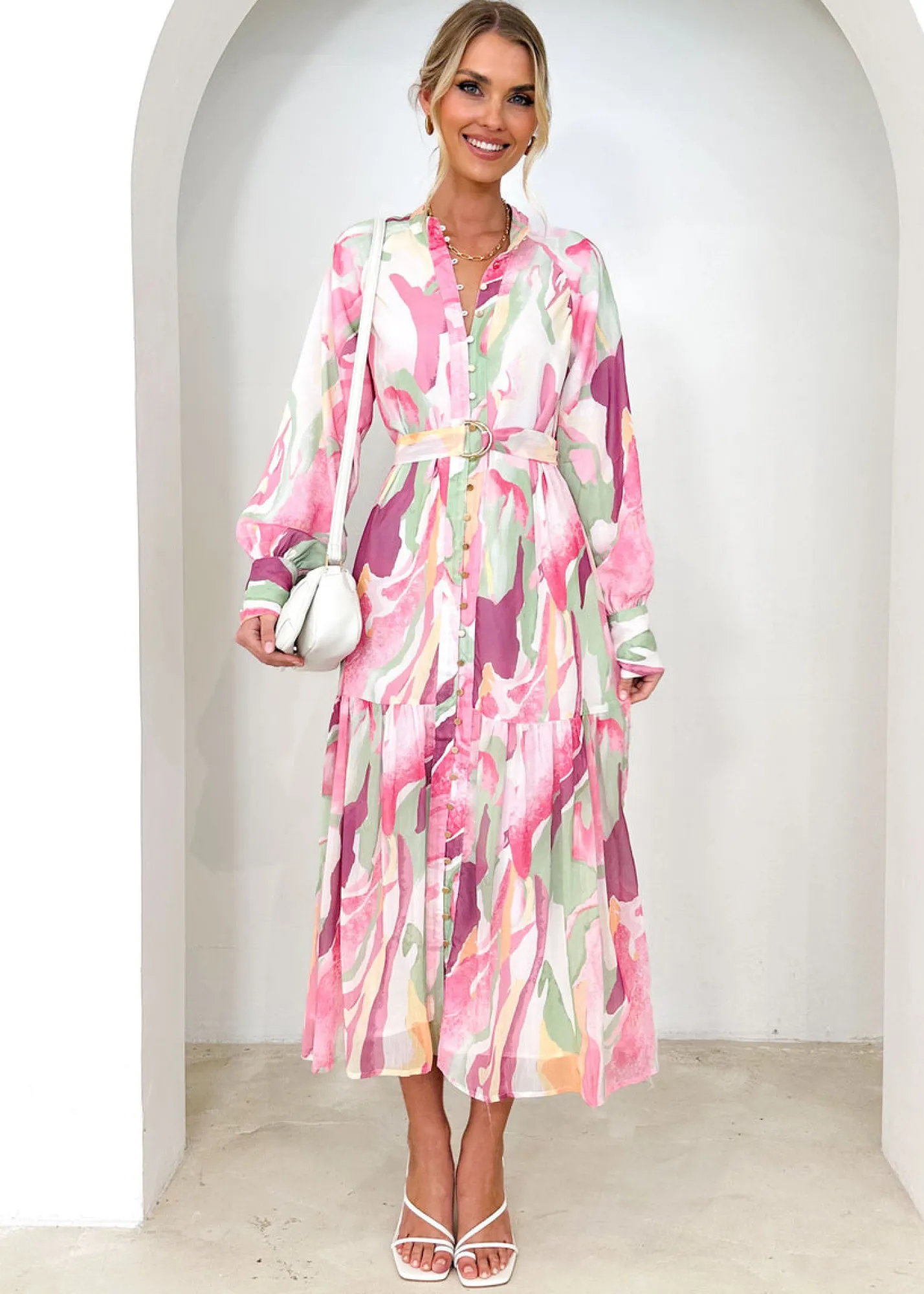 Women Gingham & Heels Maxi>Lorenna Maxi Dress