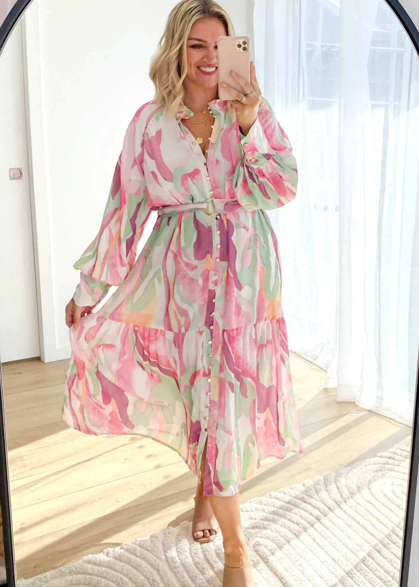 Women Gingham & Heels Maxi>Lorenna Maxi Dress