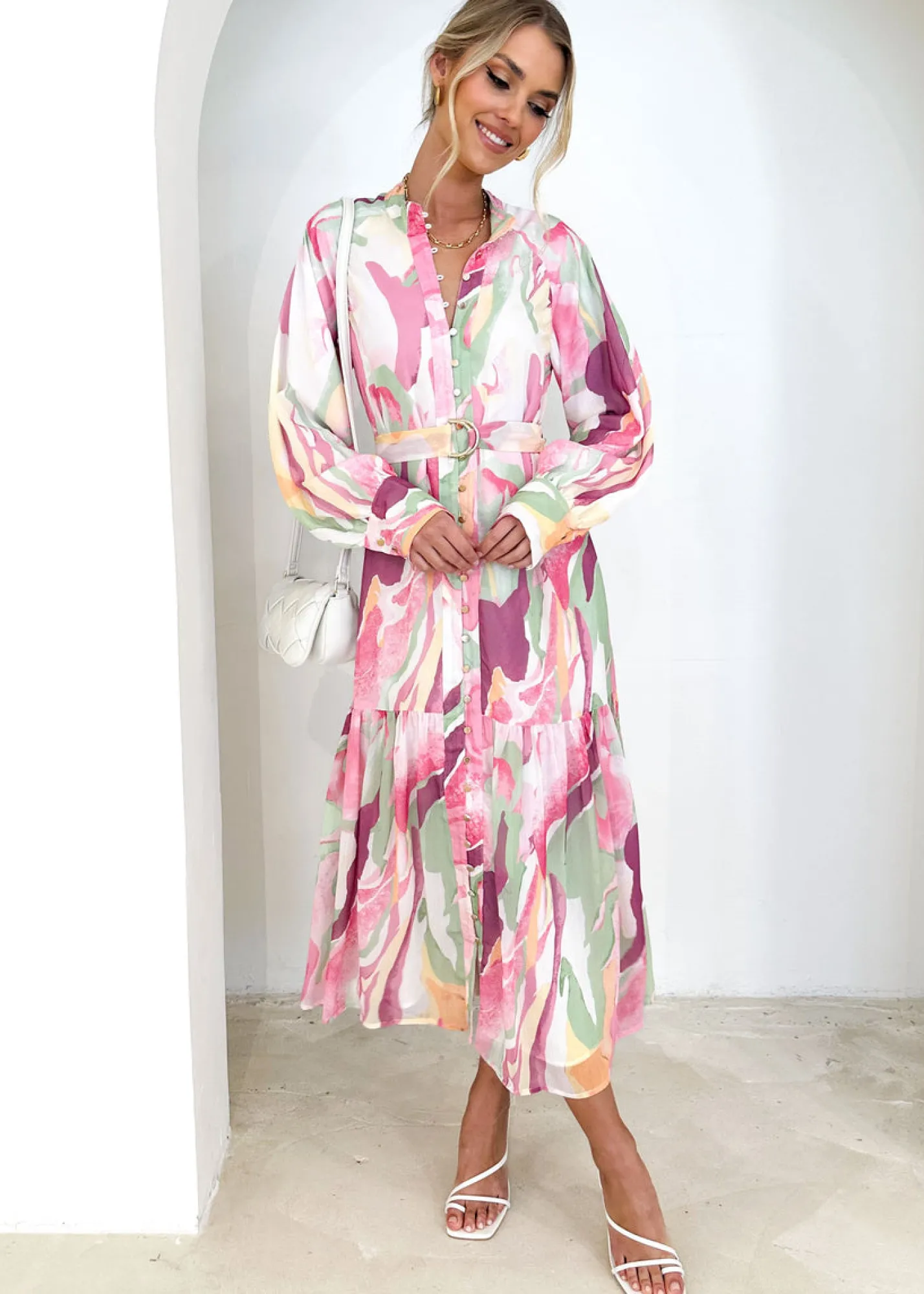 Women Gingham & Heels Maxi>Lorenna Maxi Dress