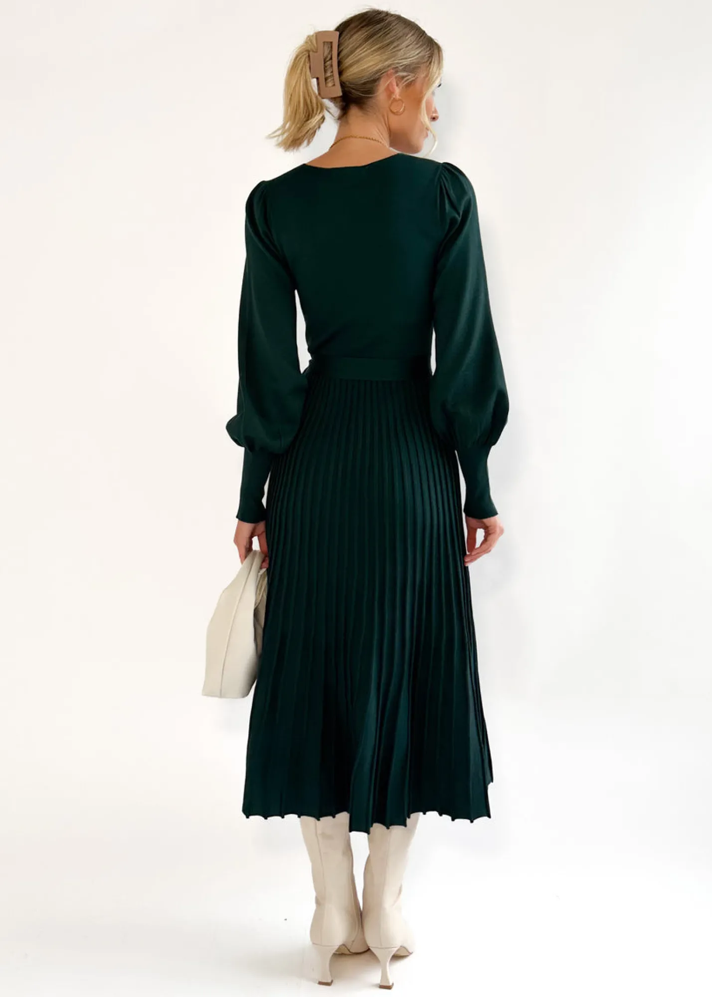 Women Gingham & Heels Knit Dresses>Lorrisa Knit Midi Dress