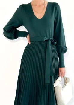 Women Gingham & Heels Knit Dresses><noscript><img width=