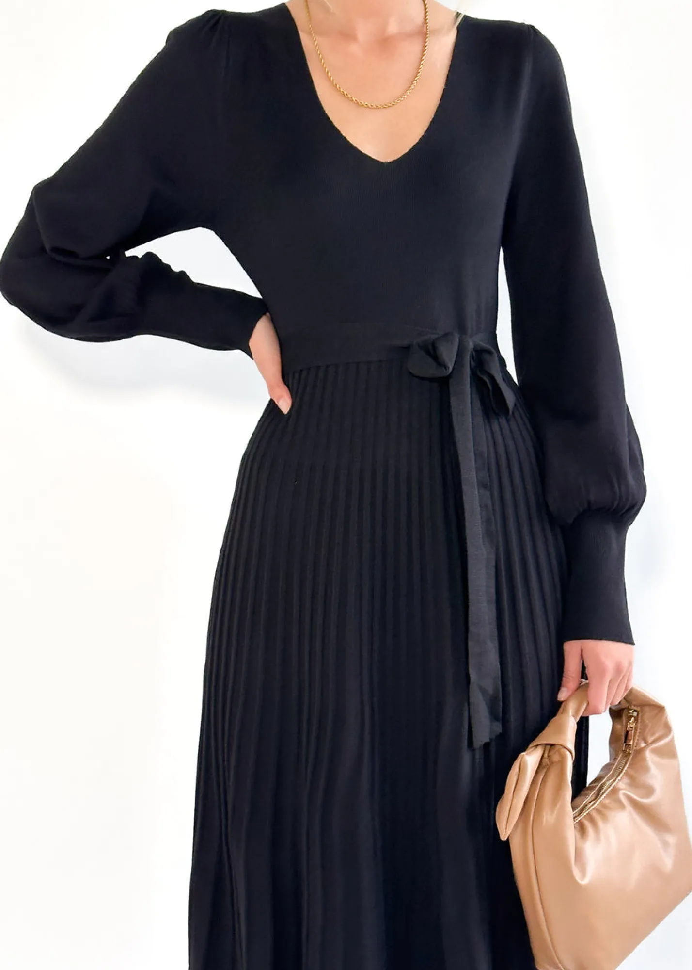 Women Gingham & Heels Knit Dresses>Lorrisa Knit Midi Dress