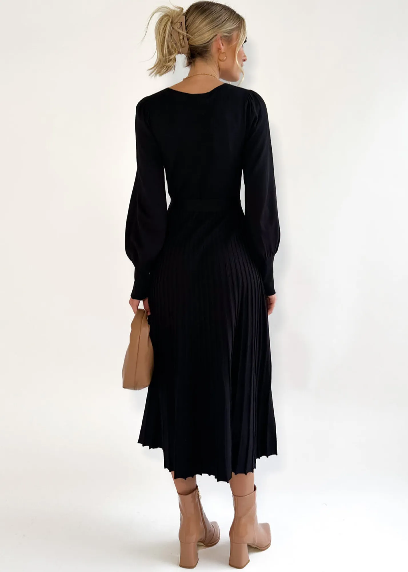 Women Gingham & Heels Knit Dresses>Lorrisa Knit Midi Dress