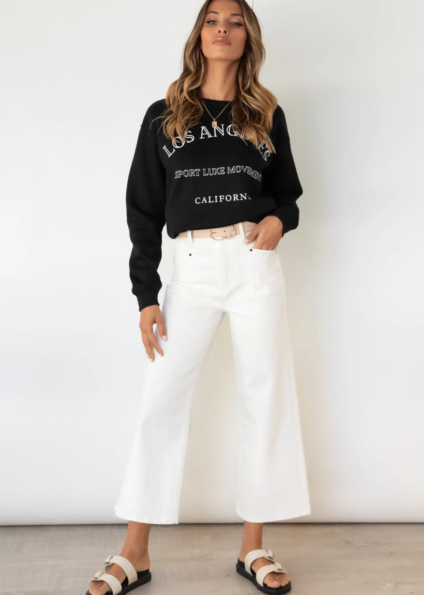 Women Gingham & Heels Sweaters>Los Angeles Sweater