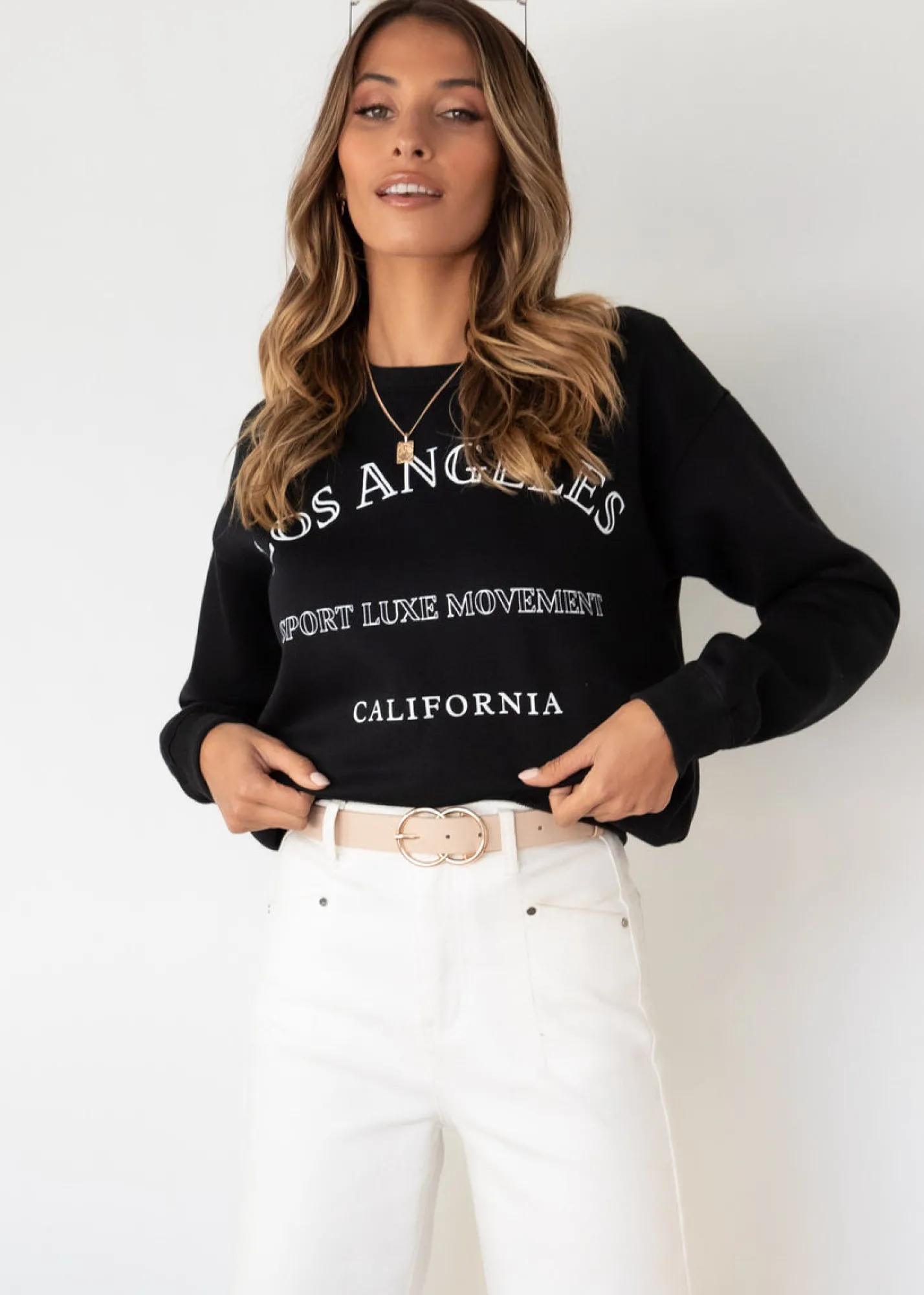 Women Gingham & Heels Sweaters>Los Angeles Sweater