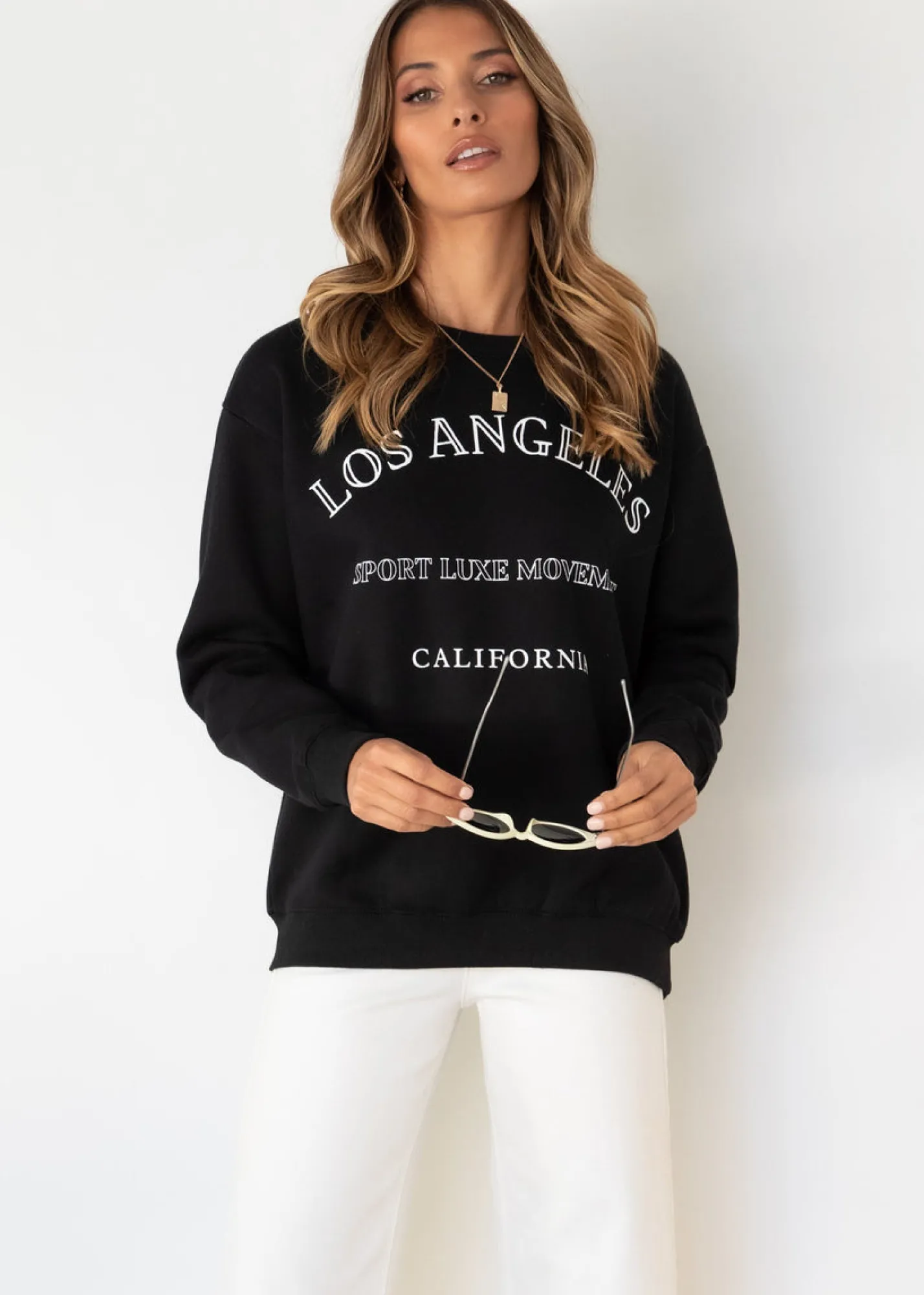 Women Gingham & Heels Sweaters>Los Angeles Sweater