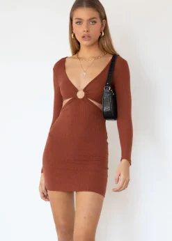 Women Gingham & Heels Knit Dresses>Love Buzz Cut Out Knit Dress