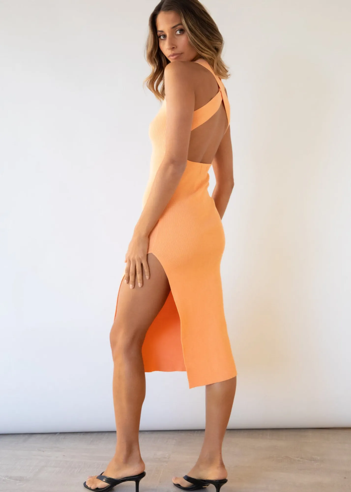 Women Gingham & Heels Knit Dresses>Love Stoned Knit Midi Dress
