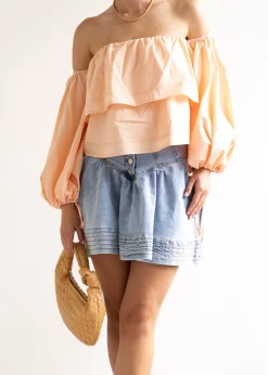 Women Gingham & Heels Blouses><noscript><img width=