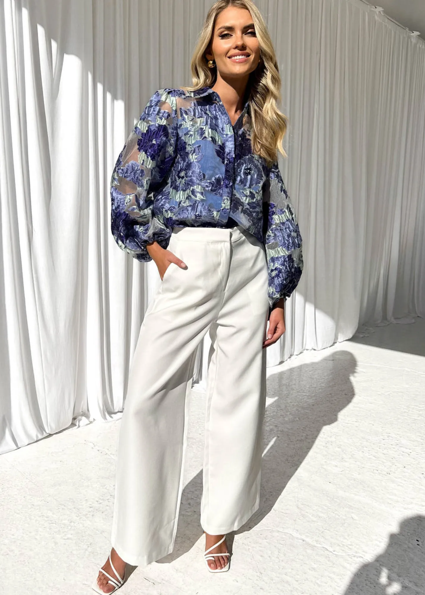 Women Gingham & Heels Blouses>Luisia Blouse